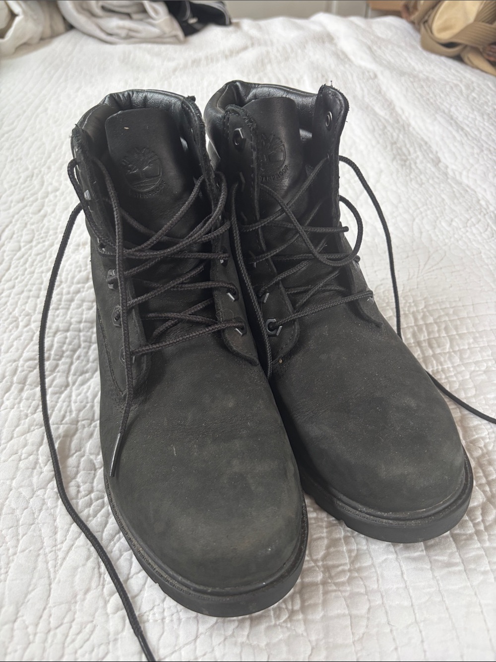Timberland Women’s Black Lace-Up Ankle Boots